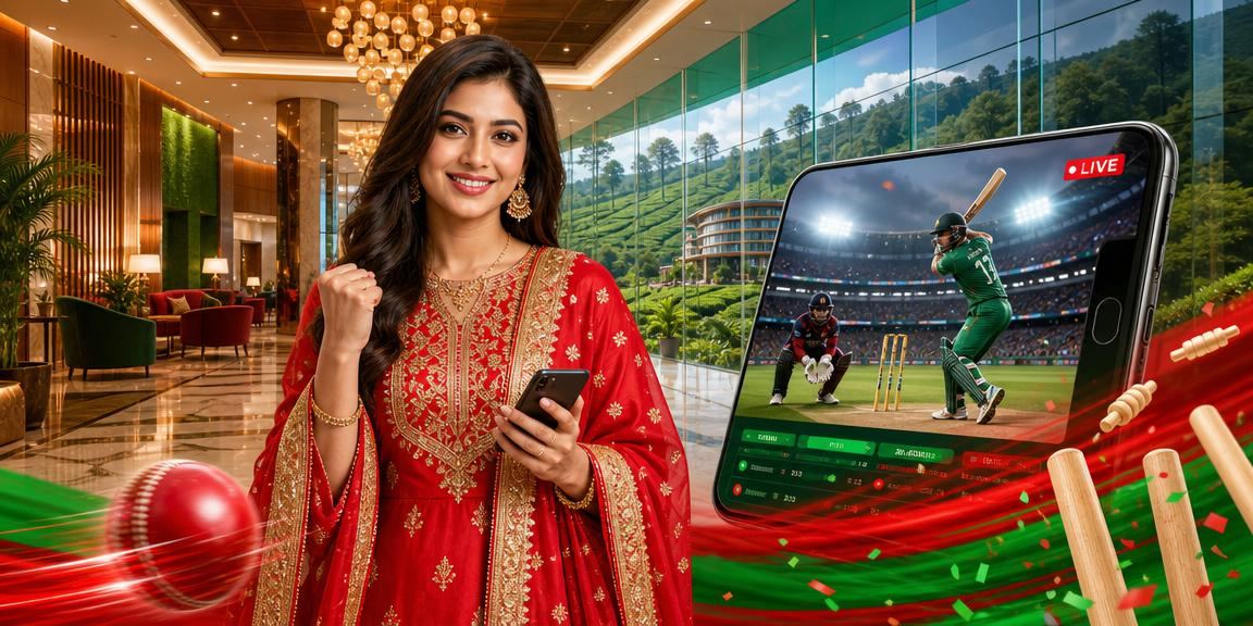 Cricket Betting Red-Green Theme in Sylhet